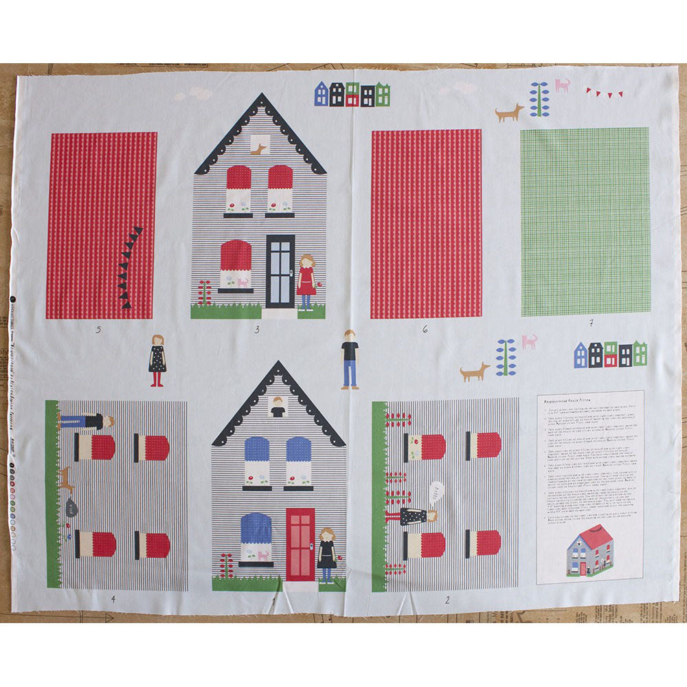 Neighbourhood House Kit 90cm Panel - Frumble Fabrics