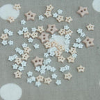 Star Shaped Mini Craft Buttons - Pinks - Frumble Fabrics