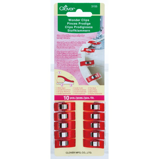 x10 Red Clover Wonder Clips - Frumble Fabrics